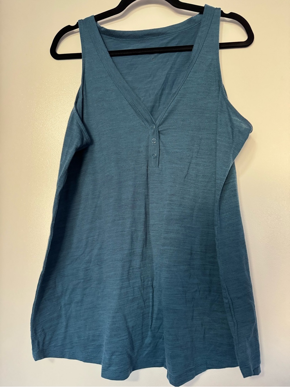 torrid Teal V-Neck Henley Tank